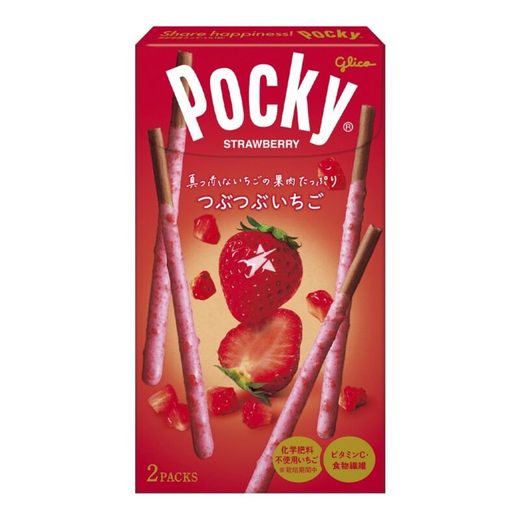 Глико Покки с кусочками клубники, 2 пакета, 75 г